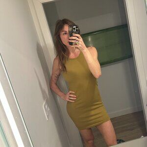 ALO Mustard Dress-lightly worn